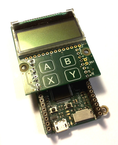 pyboard with LCD skin